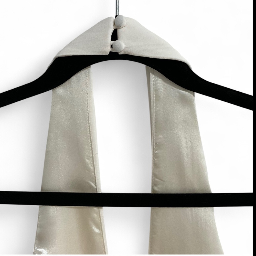 SOLD🎉NWOT BHLDN X JILL STUART | SZ 4 | Mara Wide Leg Cream White Jumpsuit - Picture 9 of 11
